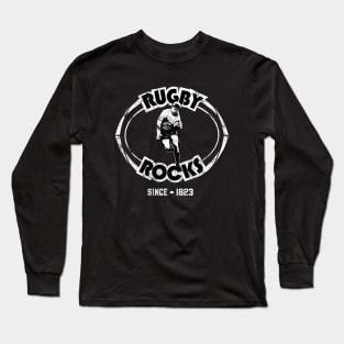 Rugby Rocks Distressed Version Long Sleeve T-Shirt